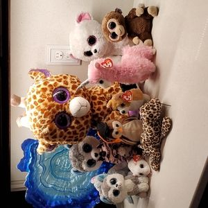 Bundle of 12 TY Beanie babys (various sizes)